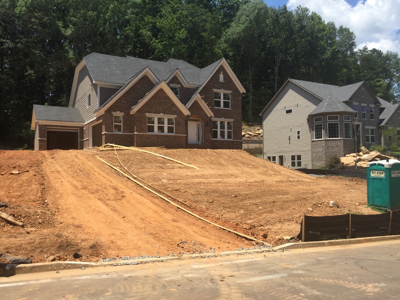 sloped lot grading near me